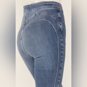 Free People Cross My Heart Slim Straight Jeans